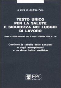 Testo unico per la salute e sicurezza nei luoghi di lavoro - copertina