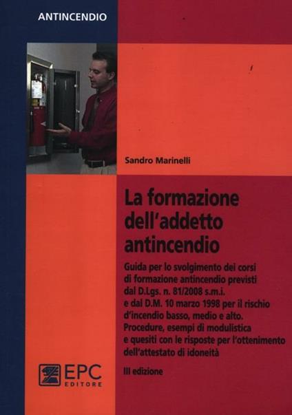 La formazione dell'addetto antincendio - Sandro Marinelli - copertina