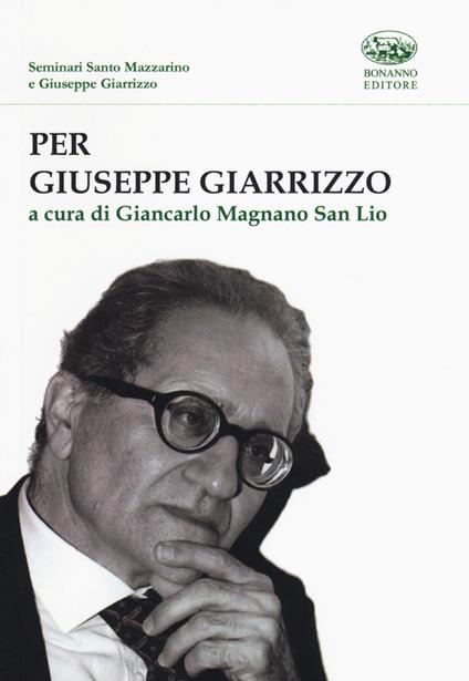 Per Giuseppe Giarrizzo - copertina