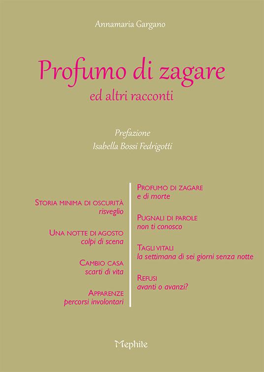 Profumo di Zagare ed altri racconti - Anna M. Gargano - copertina