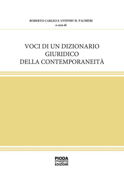 Voci di un dizionario giuridico della contemporaneità - copertina