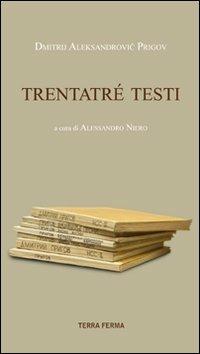 Trentatré testi - Dmitrij A. Prigov - copertina