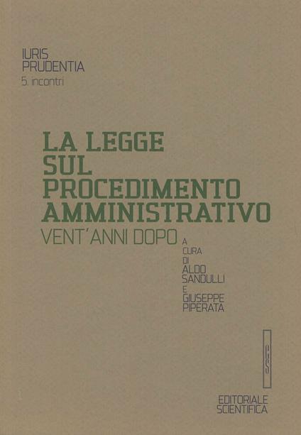 Legge sul procedimento amministrativo - Aldo Sandulli - copertina