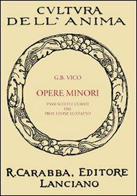 Opere minori - Giambattista Vico - copertina