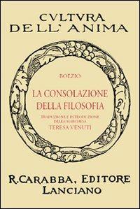 La consolazione della filosofia - Severino Boezio - copertina