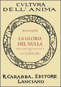 La gloria del nulla - Jean Lahor - copertina