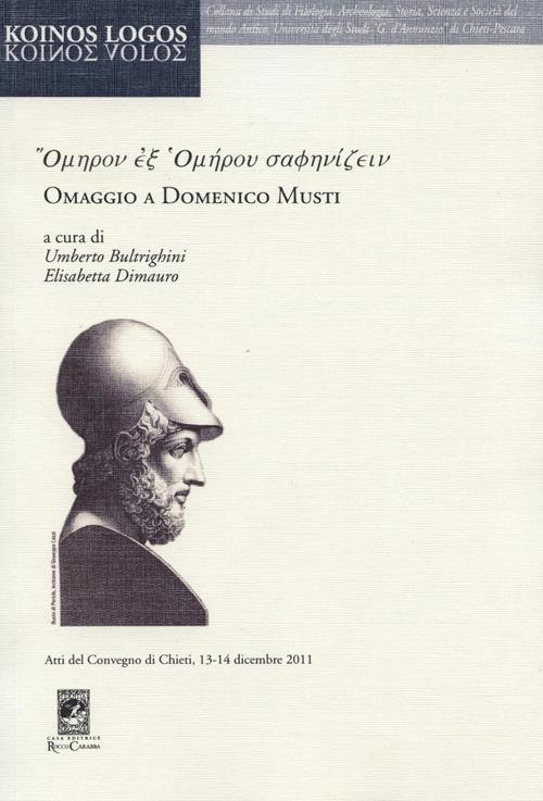 Omaggio a Domenico Musti - copertina