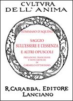 Saggio sull'essere e l'essenza e altri opuscoli