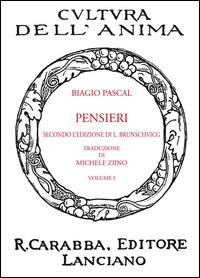 Pensieri. Vol. 1 - Blaise Pascal - copertina