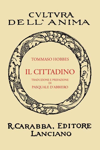 Il cittadino (rist. anast. 1932). Ediz. in facsimile - Thomas Hobbes - copertina