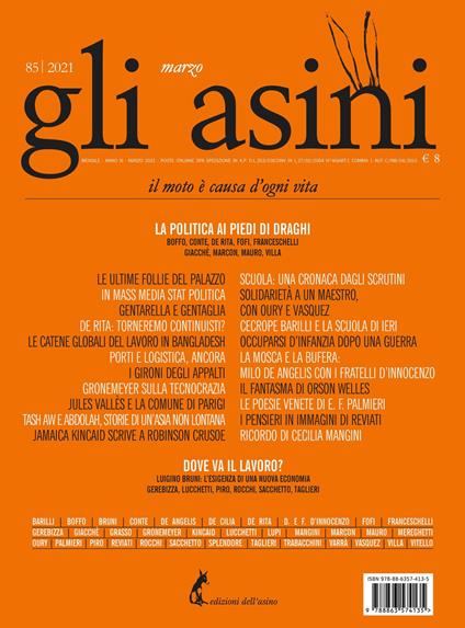 Gli asini. Rivista di educazione e intervento sociale (2021). Vol. 85 - Mimmo Perrotta - ebook