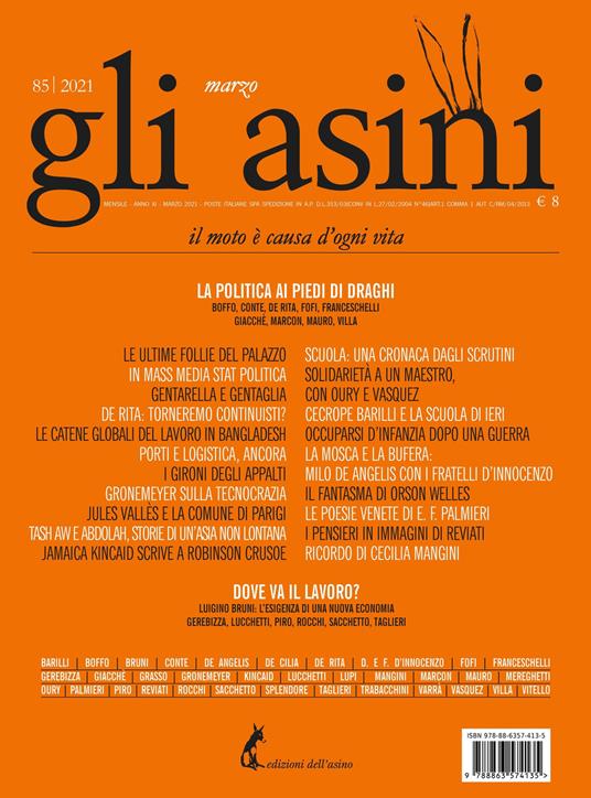 Gli asini. Rivista di educazione e intervento sociale (2021). Vol. 85 - Mimmo Perrotta - ebook