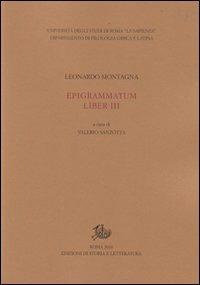 Epigrammatum liber III - Leonardo Montagna - copertina