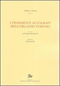 I frammenti autografi dell'Orlando furioso - copertina