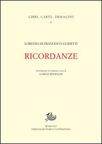 Ricordanze - Lorenzo Guidetti - copertina