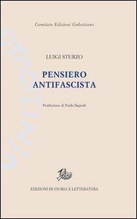 Pensiero antifascista - Luigi Sturzo - copertina