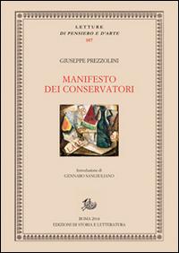Manifesto dei conservatori - Giuseppe Prezzolini - copertina