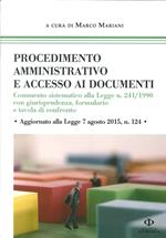 Procedimento amministrativo e accesso ai documenti