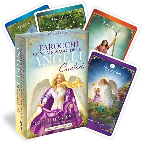 Tarocchi con i Messaggi degli Angeli Custodi. 78 carte. Con Libro - Valentine Radleigh - copertina