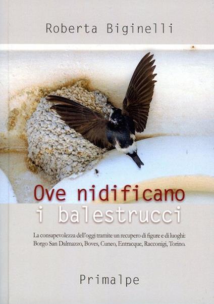 Ove nidificano i balestrucci. La consapevolezza dell'oggi tramite un recupero di figure e di luoghi: Borgo san Dalmazzo, Boves, Cuneo, Entracque, Racconigi, Torino - Roberta Biginelli - copertina