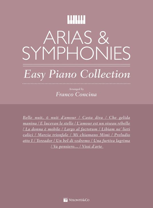 Primi Tasti. Arias & Symphonies. Concina. Spartiti Facili per Pirincipianti - copertina