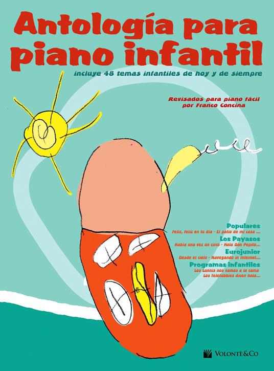 Antologia para piano infantil - Franco Concina - copertina