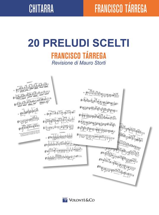 20 preludi scelti - Francisco Tárrega - copertina