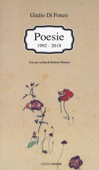 Poesie (1992-2018) - Giulio Di Fonzo - copertina