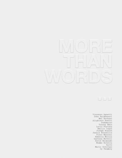 More than words... Ediz. italiana e inglese - copertina