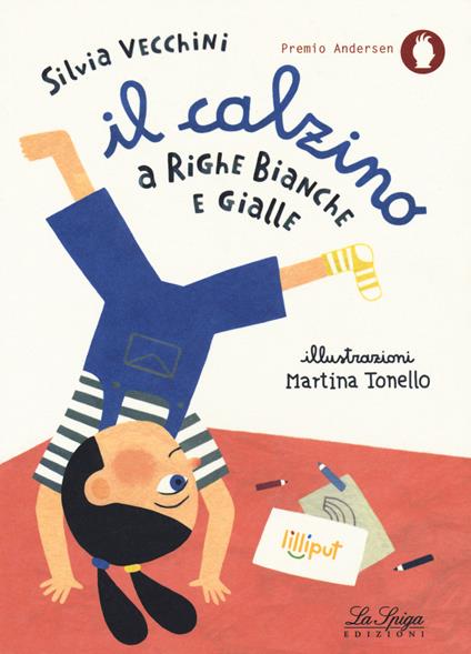 Il calzino a righe bianche e gialle. Ediz. a colori - Silvia Vecchini - copertina