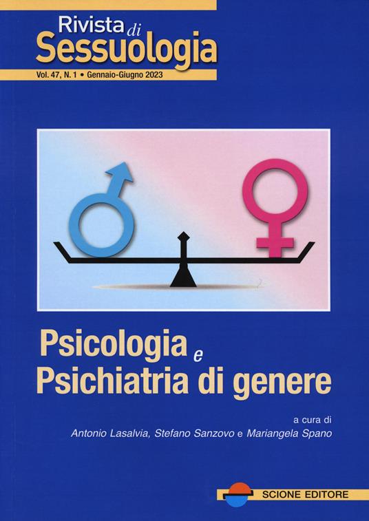 Rivista di sessuologia (2023). Vol. 47: Psicologia e psichiatria di genere - copertina