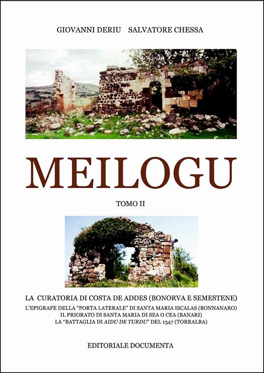 Meilogu. Vol. 2 - Giovanni Deriu,Salvatore Chessa - copertina