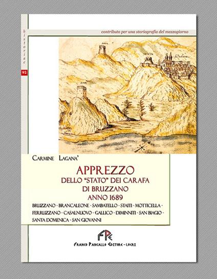 Apprezzo dello «Stato» dei Carafa di Bruzzano anno 1689 - Carmine Laganà - copertina