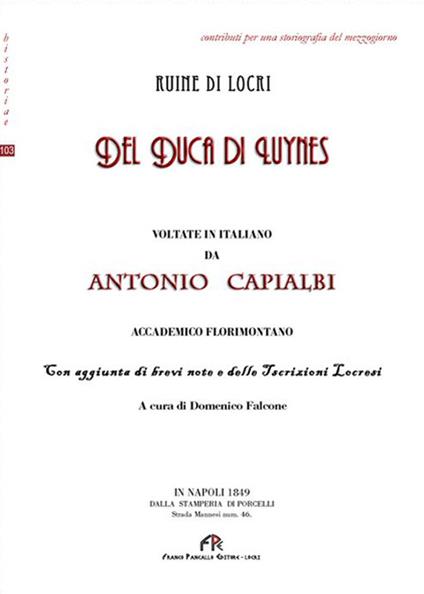 Ruine di Locri - Antonio Capialbi - copertina