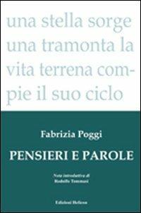 Pensieri e parole - Fabrizia Poggi - copertina