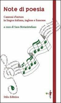 Note di poesia. Canzoni d'autore in lingua italiana, inglese e francese - copertina