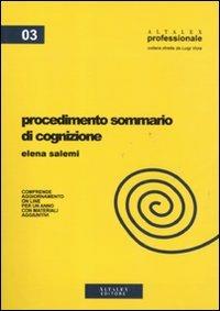 Procedimento sommario di cognizione - Elena Salemi - copertina