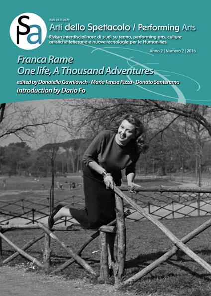 Franca Rame. One life, a thousand adventures. Ediz. italiana e inglese - copertina