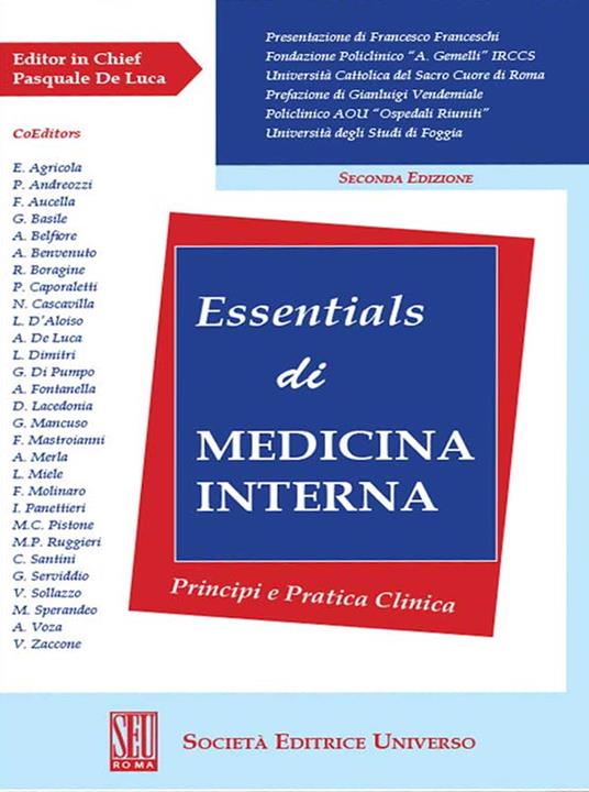 Essentials di medicina interna. Principi e pratica clinica - Pasquale De Luca - copertina