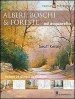 Alberi, boschi e foreste ad acquarello