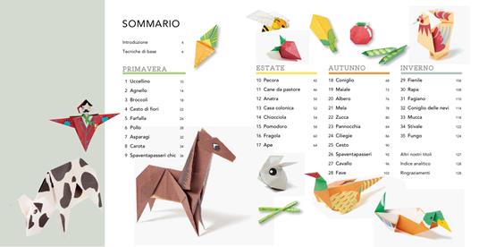 Fattoria in origami. 35 progetti facili e veloci per ricreare la vita in campagna. Ediz. illustrata - Mari Ono - 2