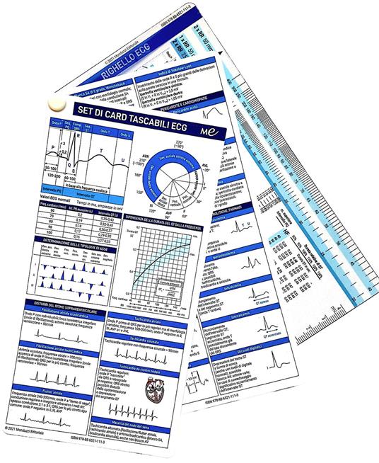 Set di card tascabili ECG. Con righello ECG - copertina