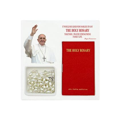 Il santo rosario con papa Francesco. Ediz. inglese. Con rosario - copertina