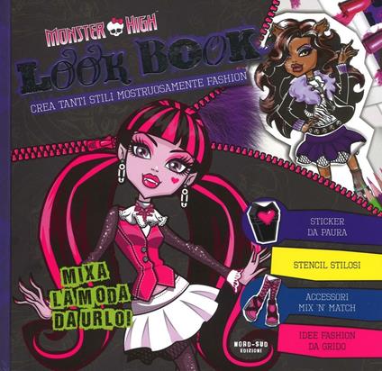 Look book. Monster High. Con adesivi - copertina