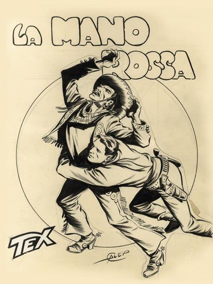 La mano rossa. Tex - Gianluigi Bonelli - copertina