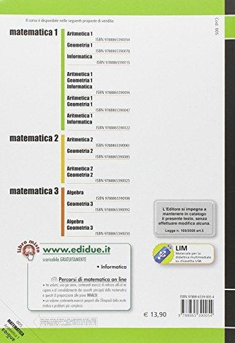  Matematica. Con espansione online. Vol. 1: Aritmetica-Informatica - 2