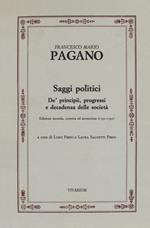 Saggi politici. De' principii, progressi e decadenza delle società (1791-1792). Ediz. critica