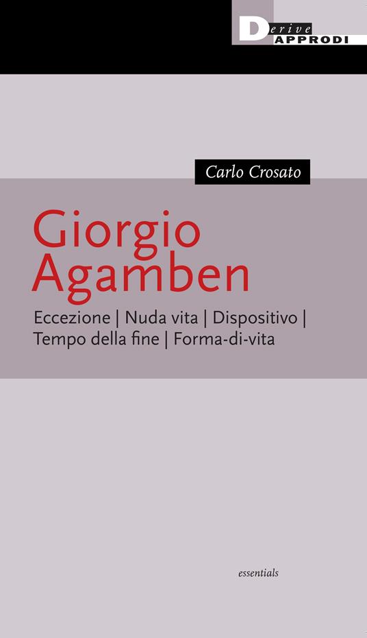 Giorgio Agamben - Carlo Crosato - copertina