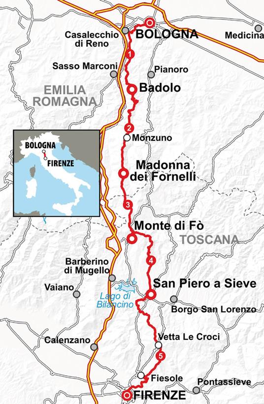 La via degli Dei a piedi. Da Bologna a Firenze in 5 tappe - Francesca Biagi,Enrico Raoul Neri - 2