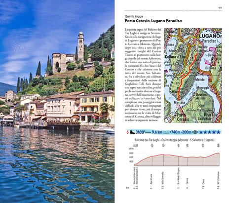 Il balcone dei tre laghi. A piedi dal lago Maggiore al lago di Como per il lago di Lugano - Albano Marcarini - 2